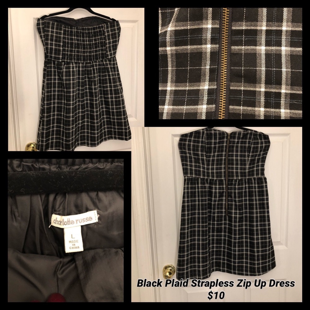 ⭐️3 for $20 bundle⭐️ Charlotte Russe black plaid